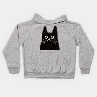 Cute black cat Kids Hoodie